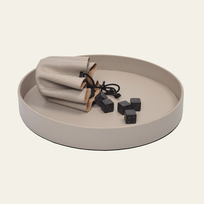 Leder-Würfeltablett – stilvoller Untergrund für Spiel & Ordnung