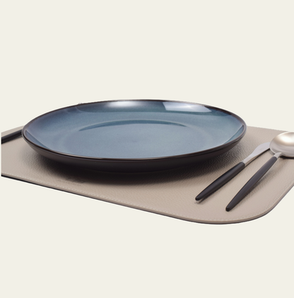 Telleruntersetzer aus Leder (ca. 41 × 31 cm) - rechteckig